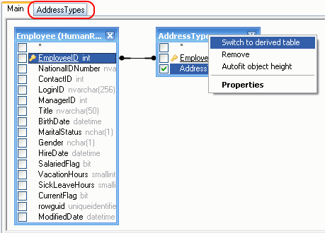 Getting access to a derived table